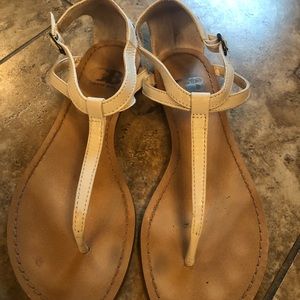 White, strappy sandals